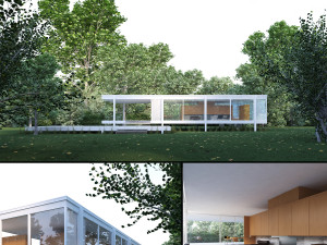 farnsworth house 3D Model