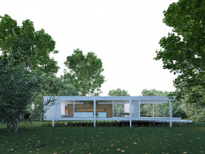 farnsworth house Modelo 3D