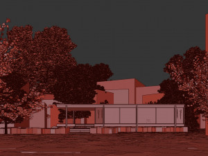 farnsworth house Modelo 3D