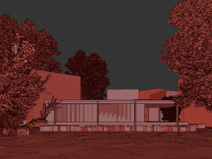 farnsworth house Modelo 3D