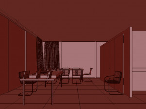 farnsworth house Modelo 3D