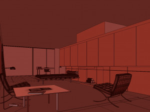 farnsworth house Modelo 3D
