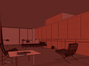 farnsworth house 3D Model