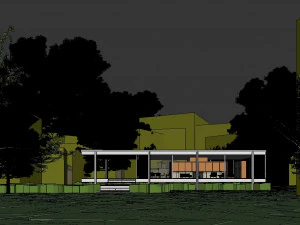 farnsworth house 3D Model