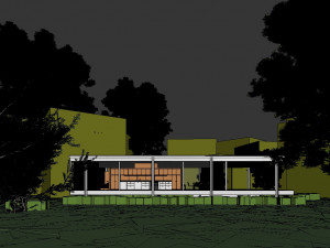 farnsworth house Modelo 3D