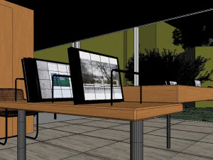 farnsworth house 3D Model
