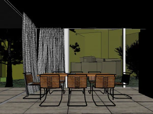 farnsworth house 3D Model