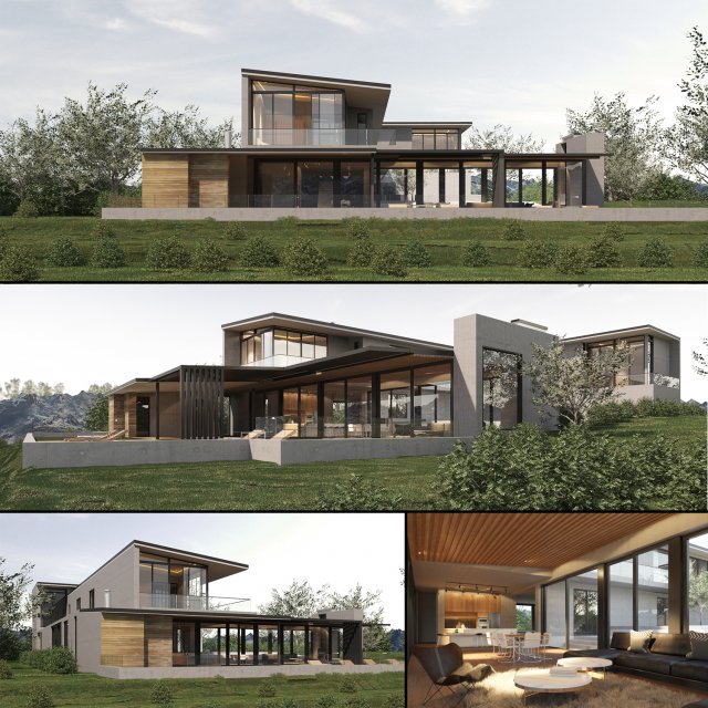 the benguela cove villa 3D Модель .c4d .max .obj .3ds .fbx .stl .blend 