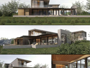 la villa della baia di benguela Modello 3D