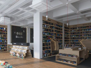 书店 3D 模型
