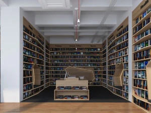 书店 3D 模型