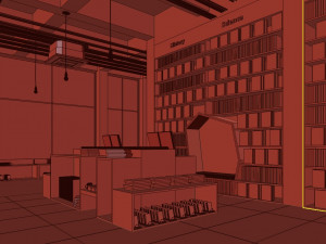 bookstore 3D 模型