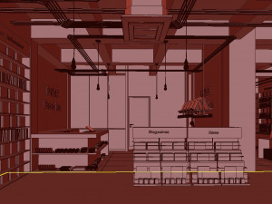 bookstore 3D 模型