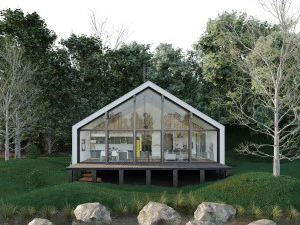 forest cabin house 3D Model