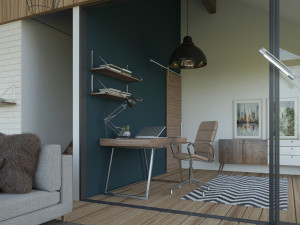 forest cabin house Modelo 3D