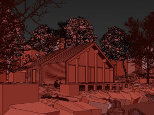 forest cabin house Modelo 3D