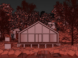 forest cabin house Modelo 3D