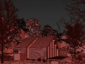 forest cabin house 3D Model