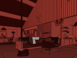 forest cabin house Modelo 3D