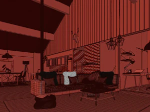 forest cabin house 3D Model