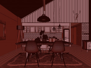 forest cabin house Modelo 3D