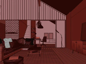 forest cabin house 3D Model