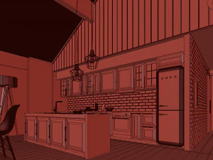 forest cabin house 3D Model