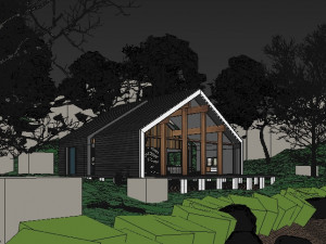 forest cabin house Modelo 3D
