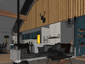 forest cabin house 3D Model