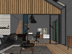 forest cabin house Modelo 3D