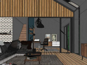 forest cabin house 3D Model