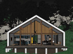 forest cabin house 3D Model