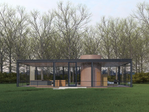 glass house Model 3D