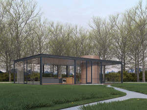 glass house Model 3D