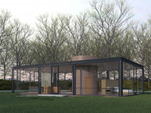 glass house Model 3D