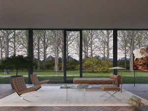 glass house Model 3D