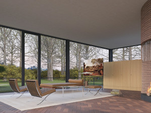 glass house Model 3D