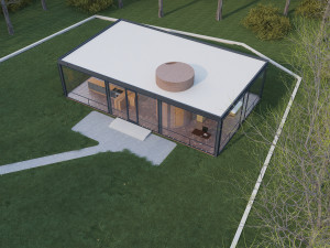 glass house Model 3D