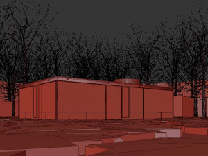 glass house Model 3D