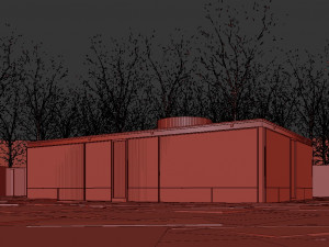glass house Model 3D