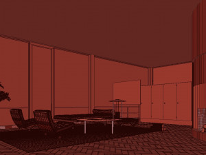 glass house Model 3D