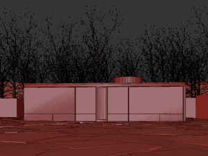 glass house Model 3D