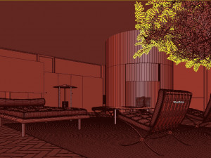 glass house Model 3D
