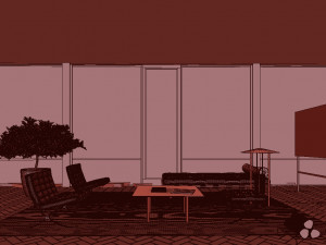 glass house Model 3D