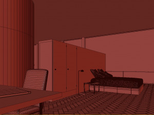 glass house Model 3D