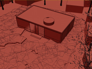 glass house Model 3D