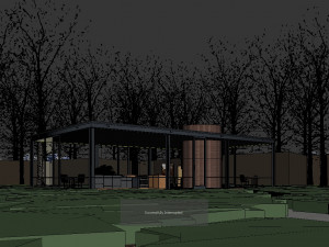 glass house Model 3D