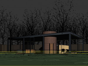 glass house Model 3D