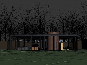 glass house Model 3D