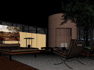 glass house Model 3D